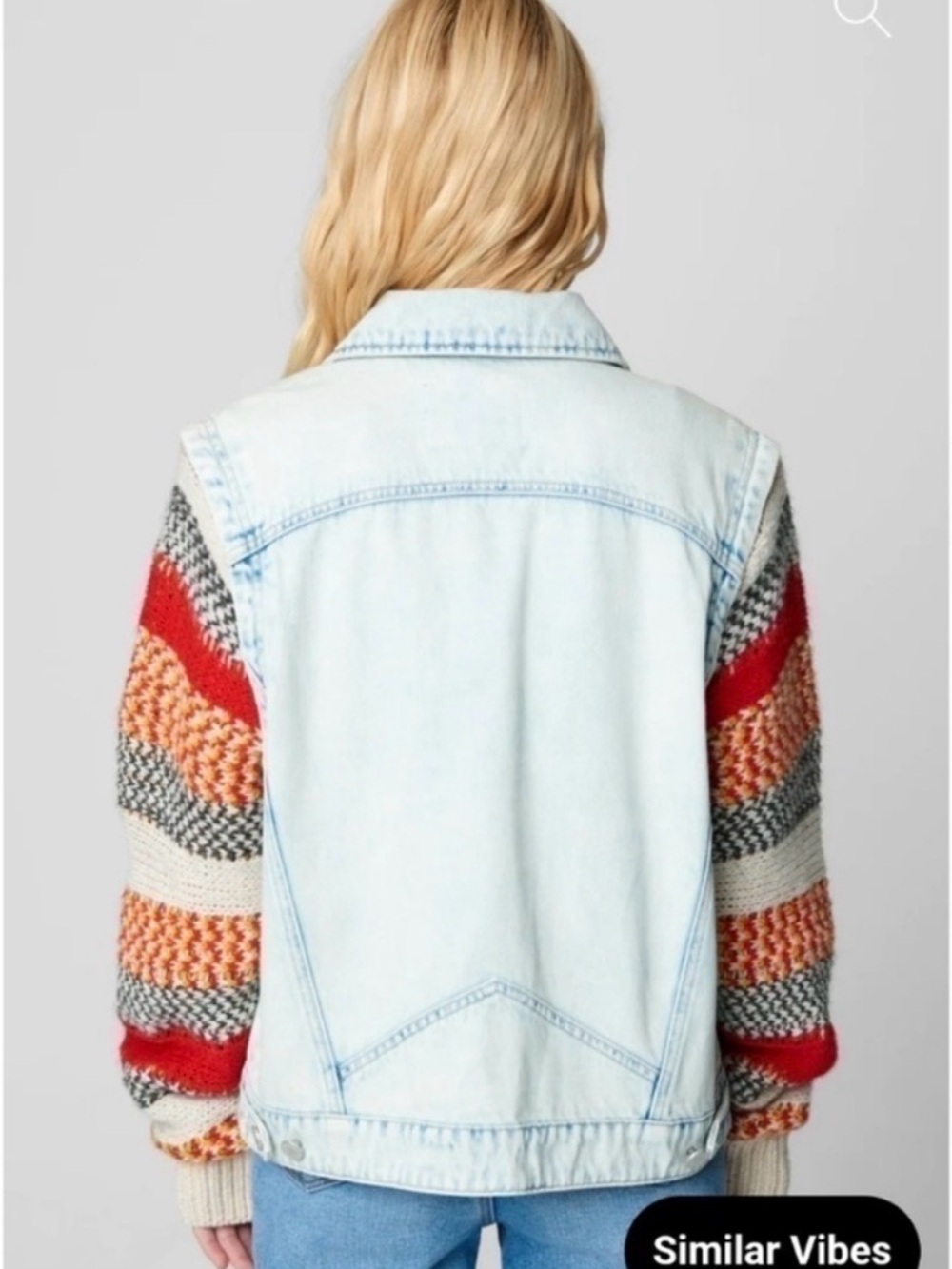 Blank NYC Light Wash Denim Jacket - Blue, Brown